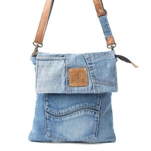 Western Denim Crossbody Bag Cowgirl Denim Bag Southwestern Jean Bag Cowboy Style